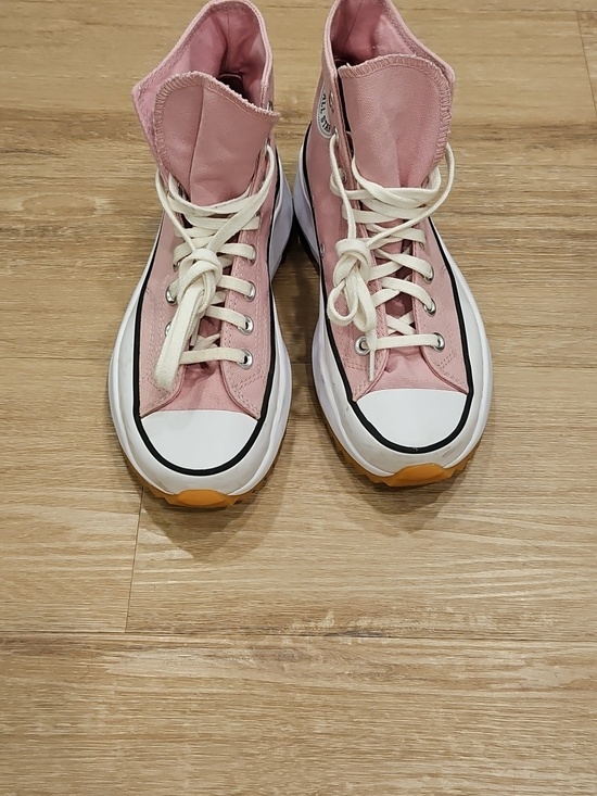 Converse Shoes - Converse Pink High Top Canvas Sneakers